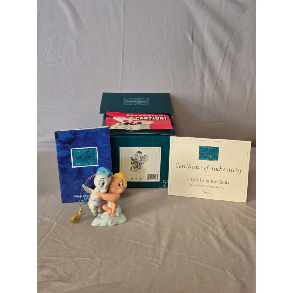 WDCC Disney Hercules “A Gift From The Gods” Baby Hercules Pegasus Figurine w/Box